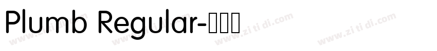 Plumb Regular字体转换